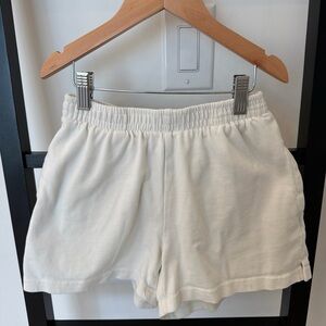 wild fable Cream Elastic-Waist Athletic Shorts